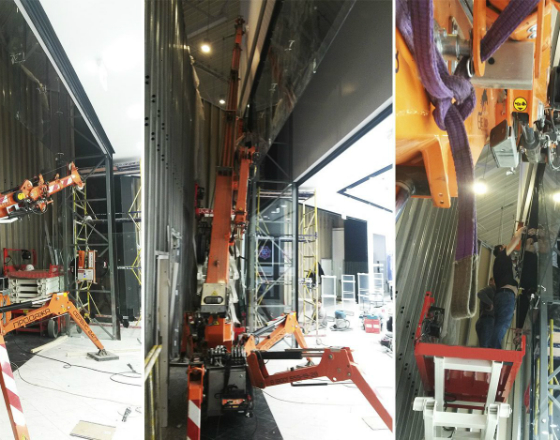 монтаж стекла