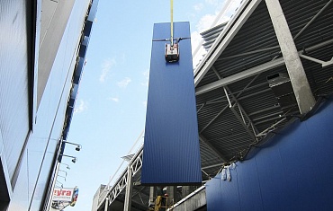 Вертикальный монтаж сэндвич-панелей