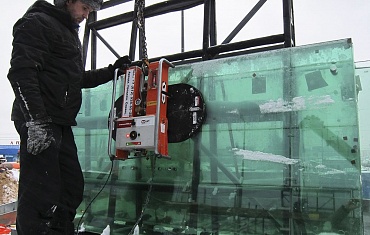 Монтаж стекла в осадки